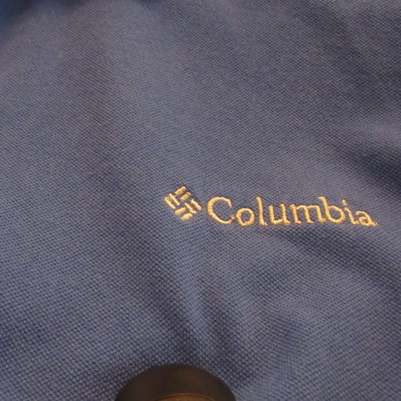 Columbia Mens Blue Polo Cotton/Polyester/ Elastane Blend EUC - Picture 5 of 5